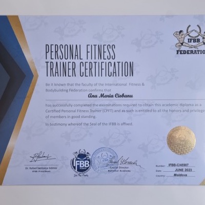 IFBB Personal Fitness Trainer, 2023
