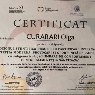 USMF: Nutriția Modernă, 2024
